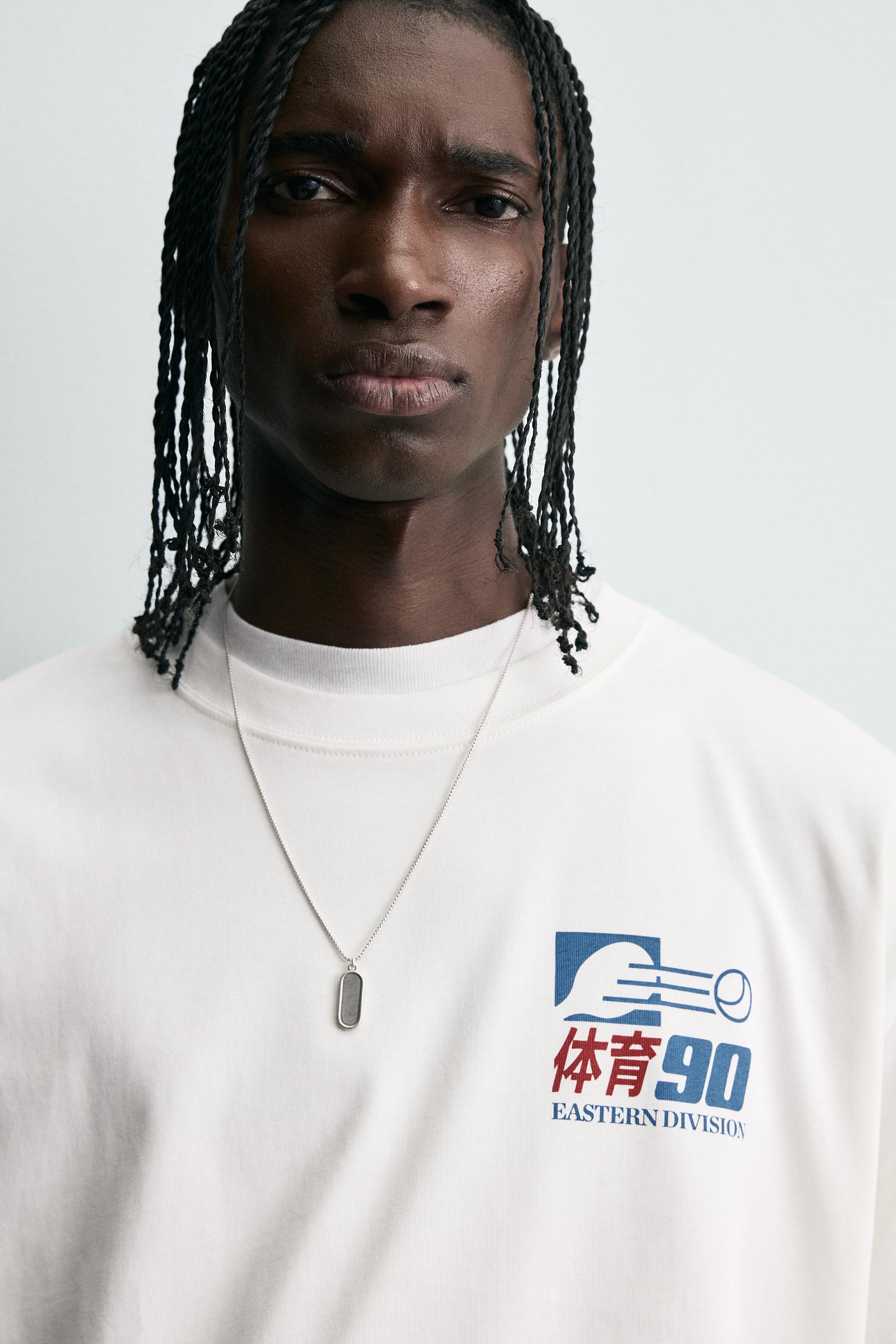 GRAPHIC PRINT T-SHIRT - Oyster-white | ZARA Thailand
