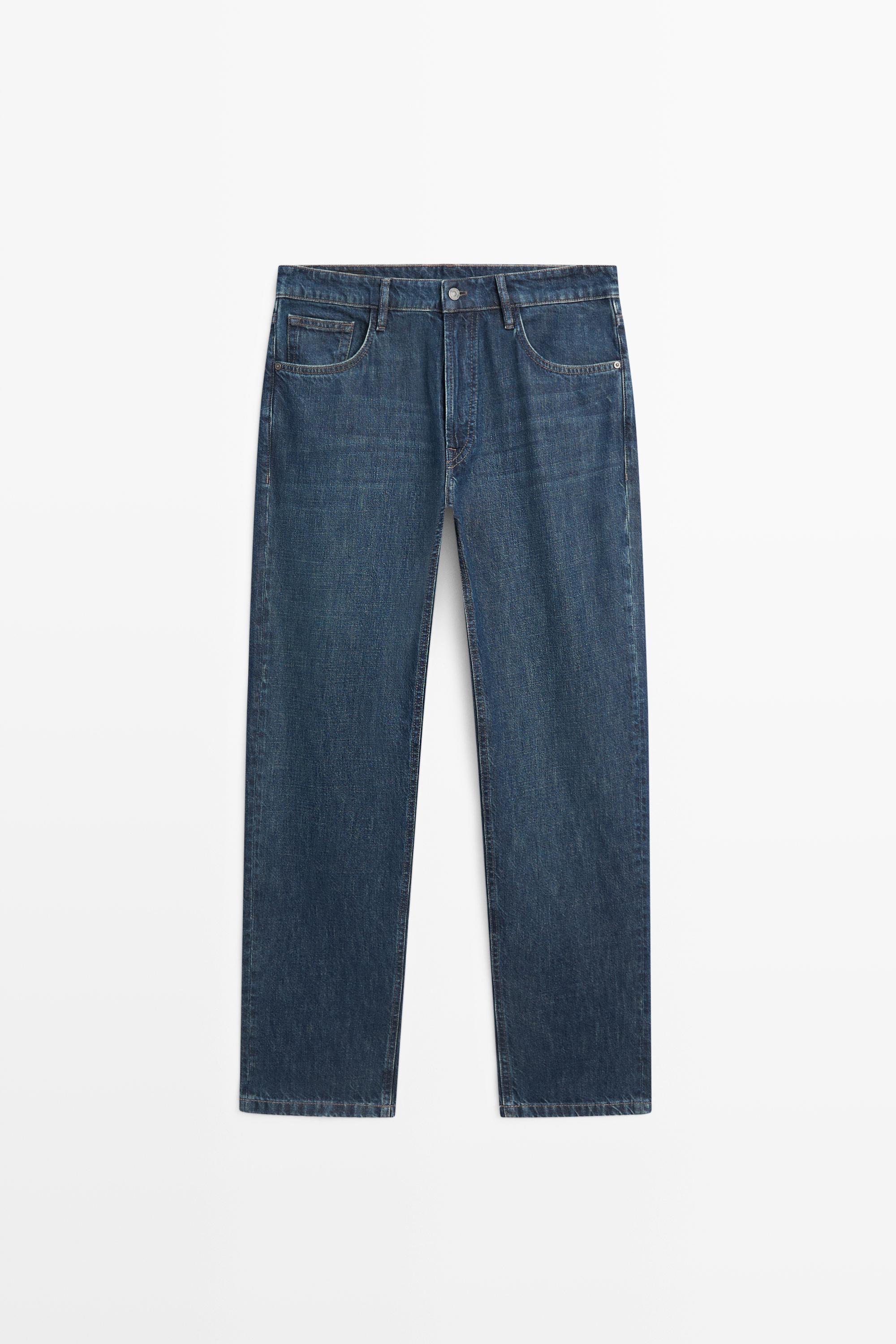 Tapered fit jeans — Navy blue