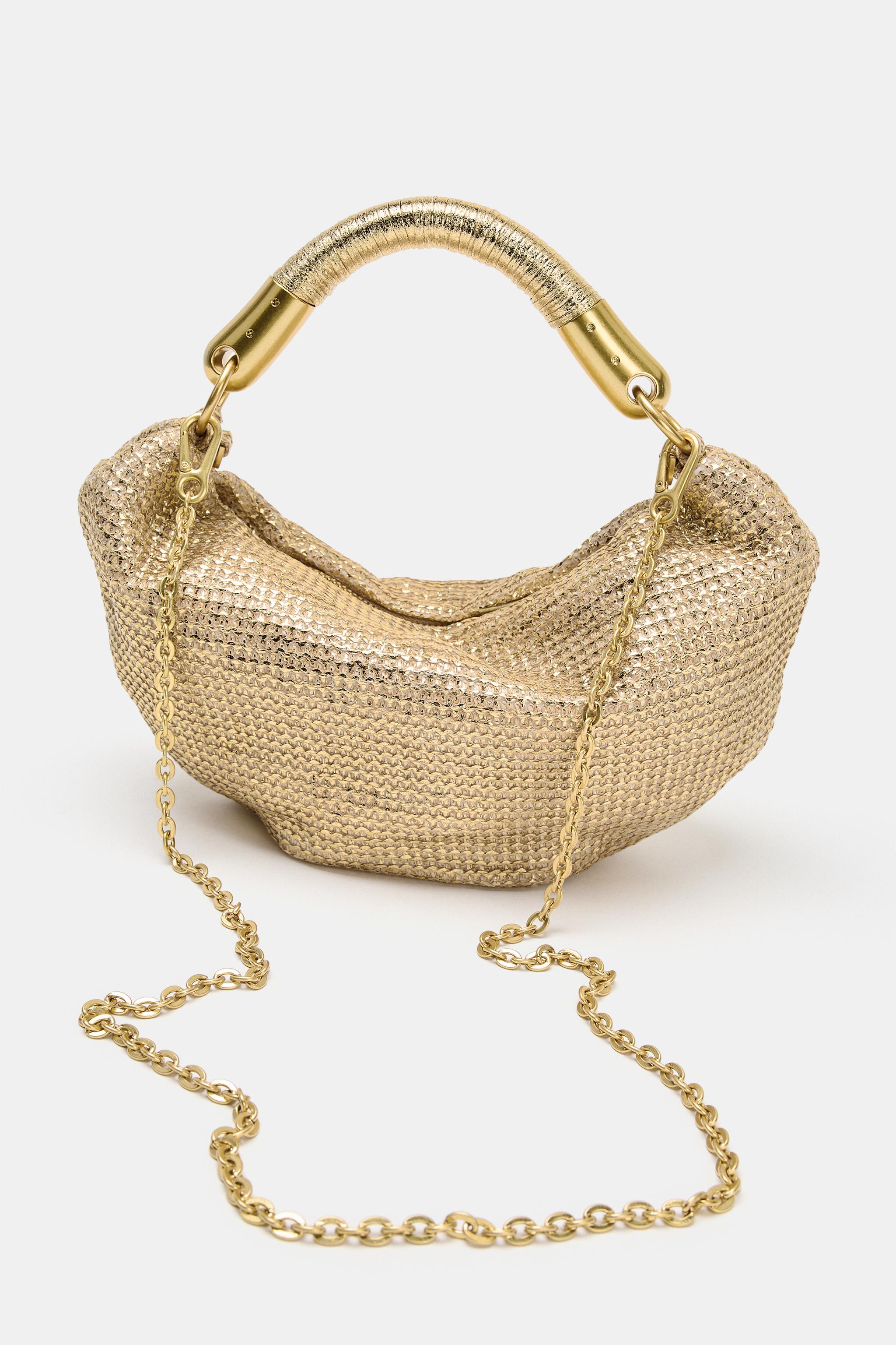 Женские сумки Zara METALLIC EFFECT HANDBAG — фото 4