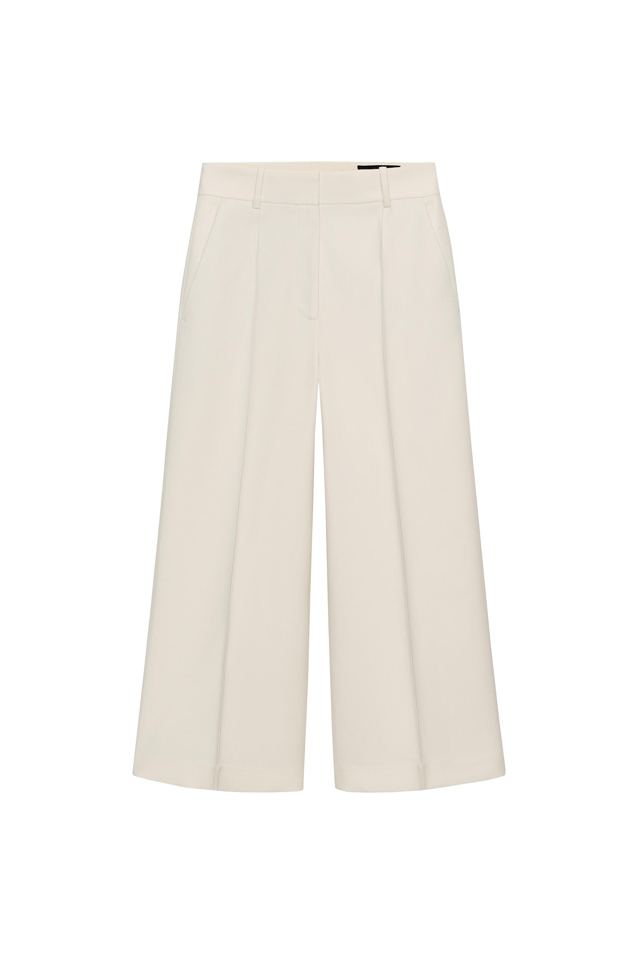 ZW COLLECTION PINTRUCK CROPPED PANTS - Light beige | ZARA United