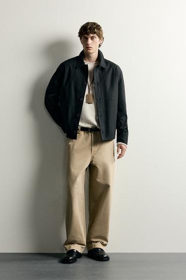SOBRECAMISA RELAXED FIT - Negro de Zara - Imagen 0