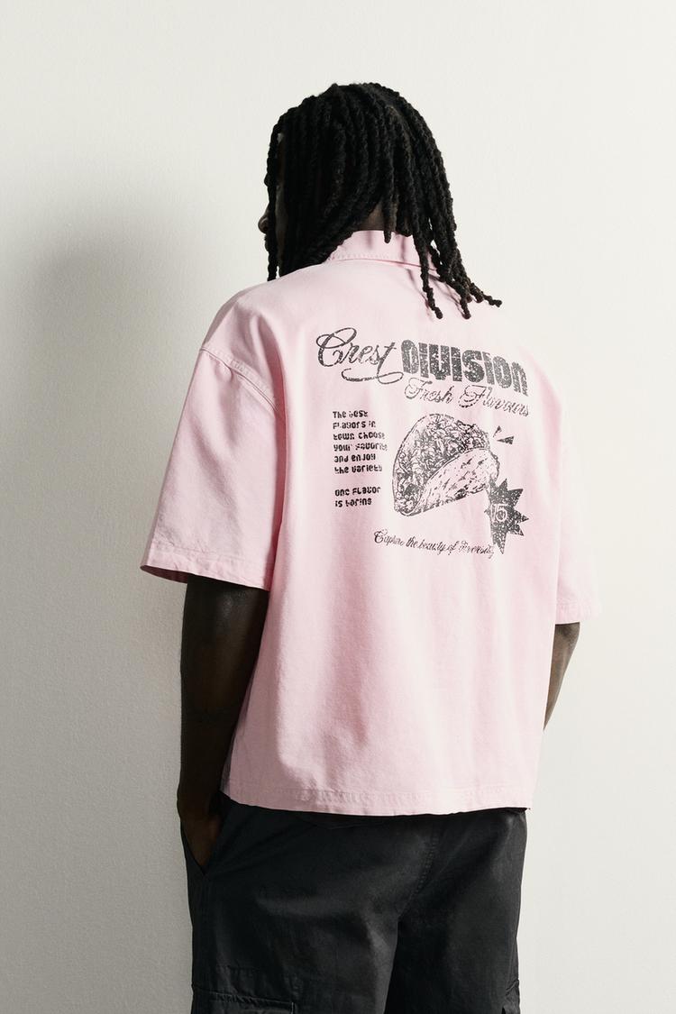 Camisa de corte relajado combinada 3
