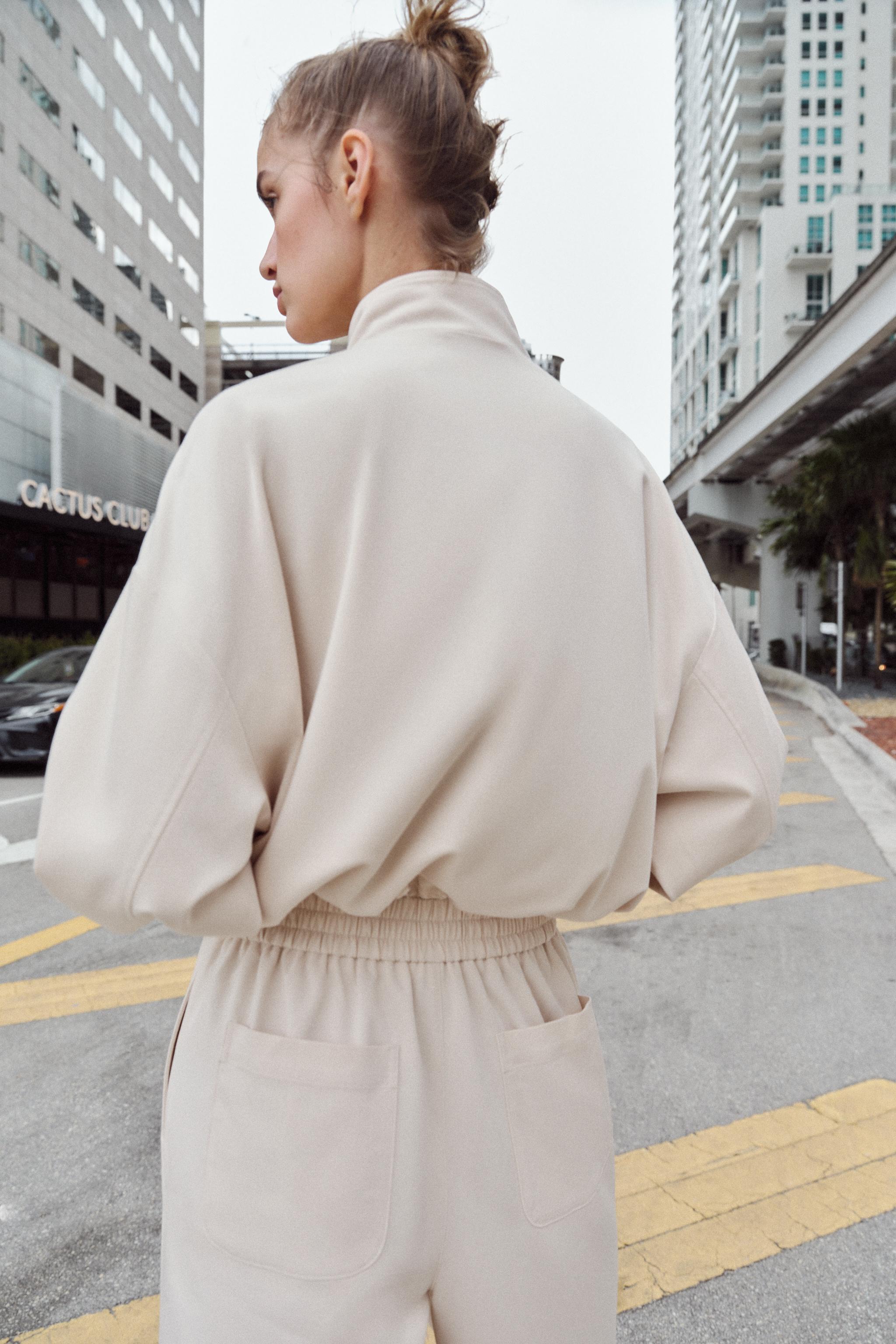 HIGH COLLAR BOMBER JACKET