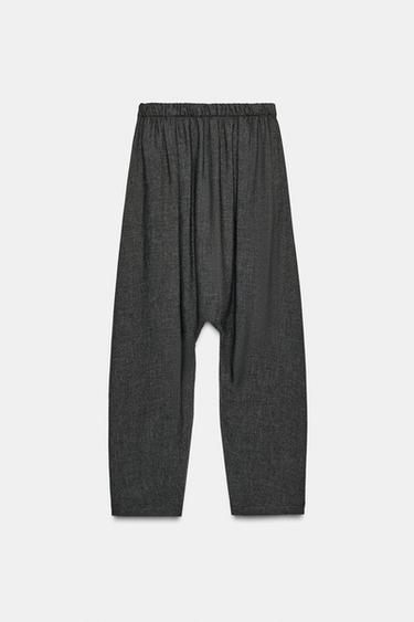 ZW COLLECTION LIMITED EDITION BAGGY TROUSERS - Grey by Zara - Image 4