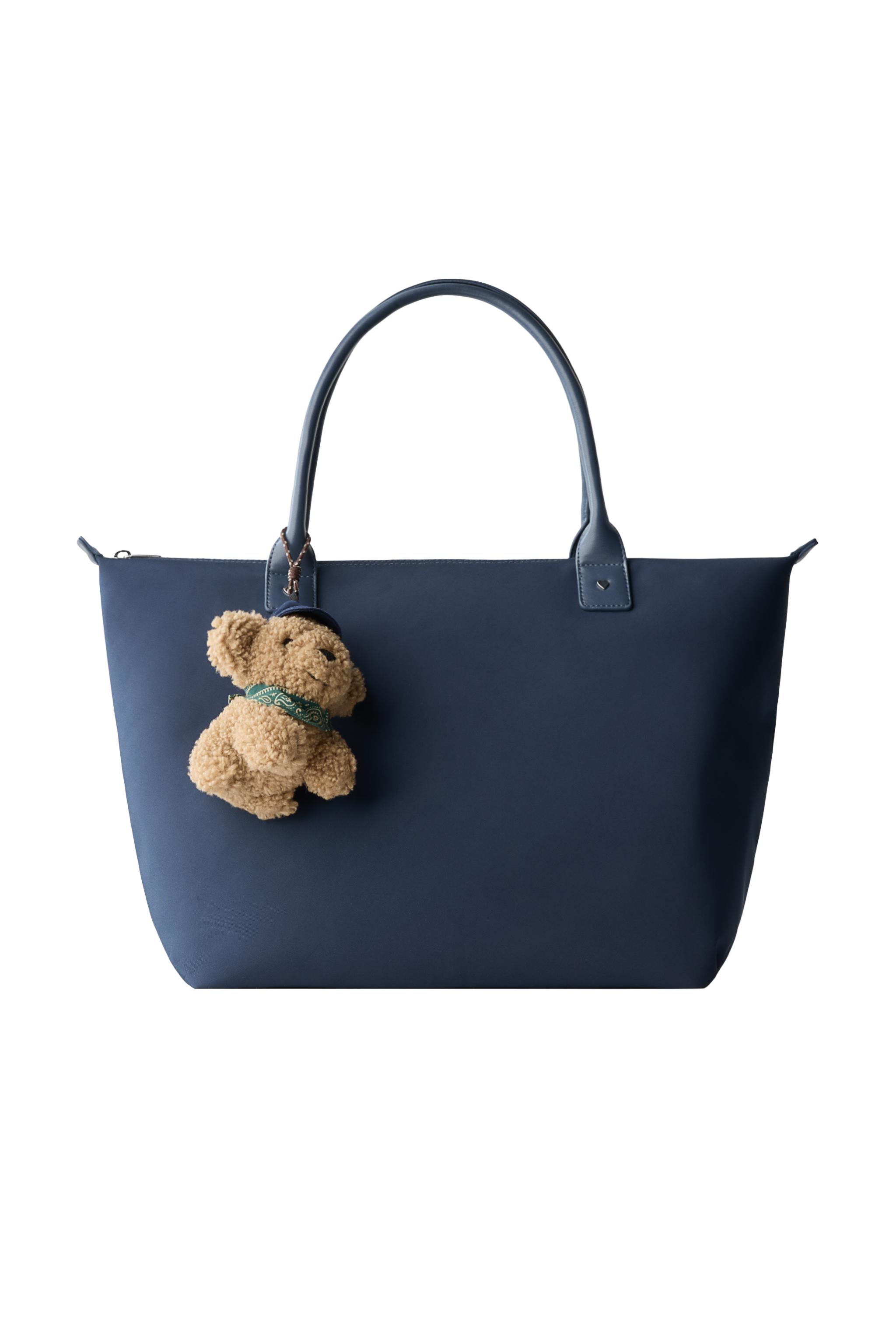 ドッグチャーム付きトートバッグ - ブルー | ZARA Japan / 日本