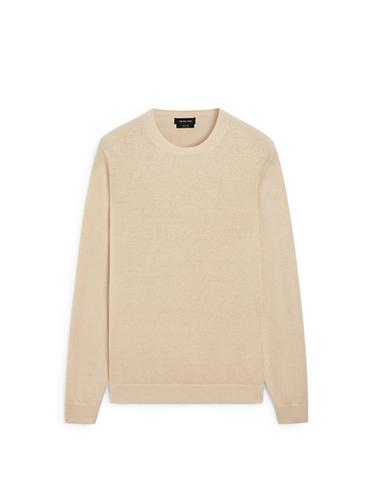 Zara Linen knit crew neck sweater - Yellow
