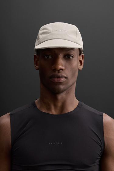 Zara TECHNICAL EMBROIDERED CAP - Ecru - Image 0