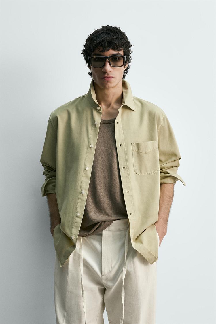 ZARA FLOWING SHIRT WITH POCKET
