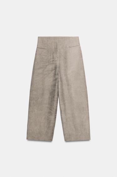 ZW COLLECTION BALLOON TROUSERS - Grey marl by Zara - Image 5