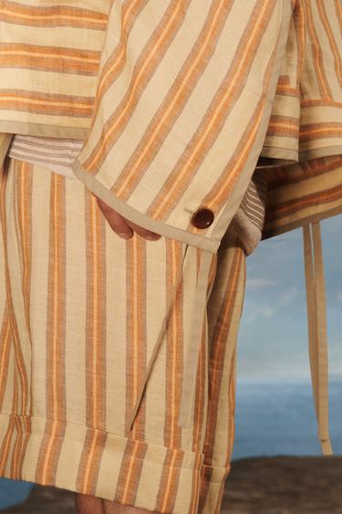 STRIPED LINEN JACKET - LIMITED EDITION - 089 by Zara - Image 4