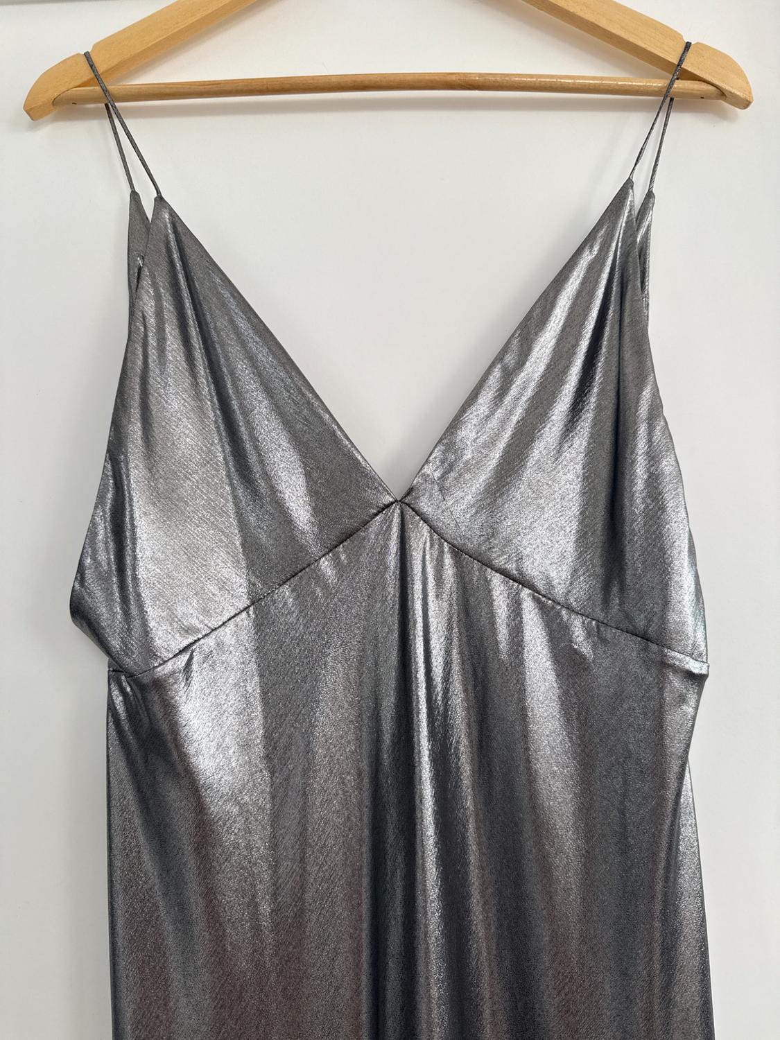 METALLIC DRESS WITH STRAPS - Image 5