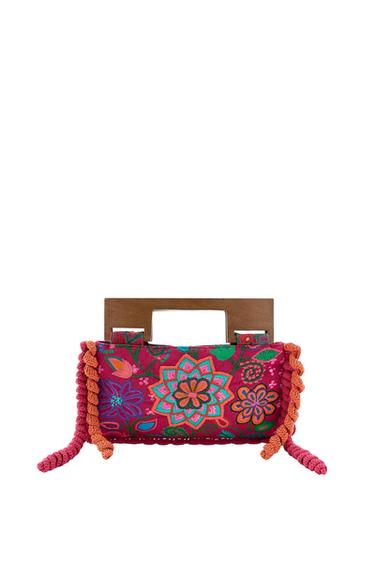 TASCHE MIT BLUMENSTICKEREI - Pink von Zara - Bild 0