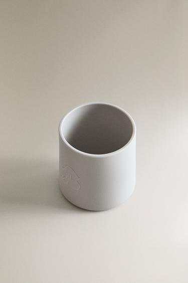 CHILDREN'S SILICONE ELEPHANT TUMBLER - Greyish by Zara - Image 1