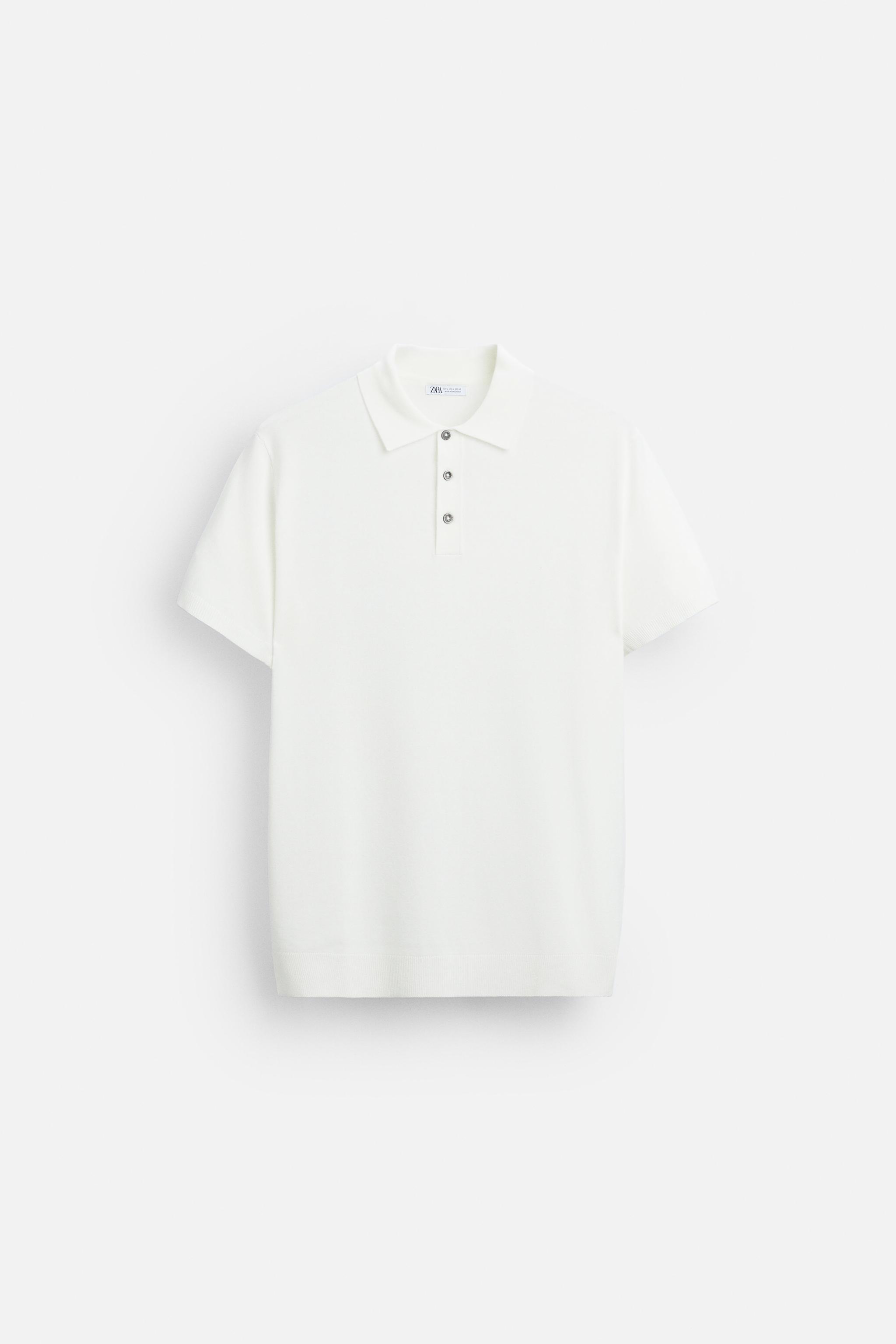 ★ZARA★ VISCOSE BLEND KNIT POLO SHIRT VISCOSE BLEND KNIT POLO SHIRT - Anthracite grey | ZARA