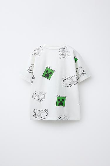 MINECRAFT © MOJANG AB. ™ PRINT T-SHIRT - White by Zara - Image 1
