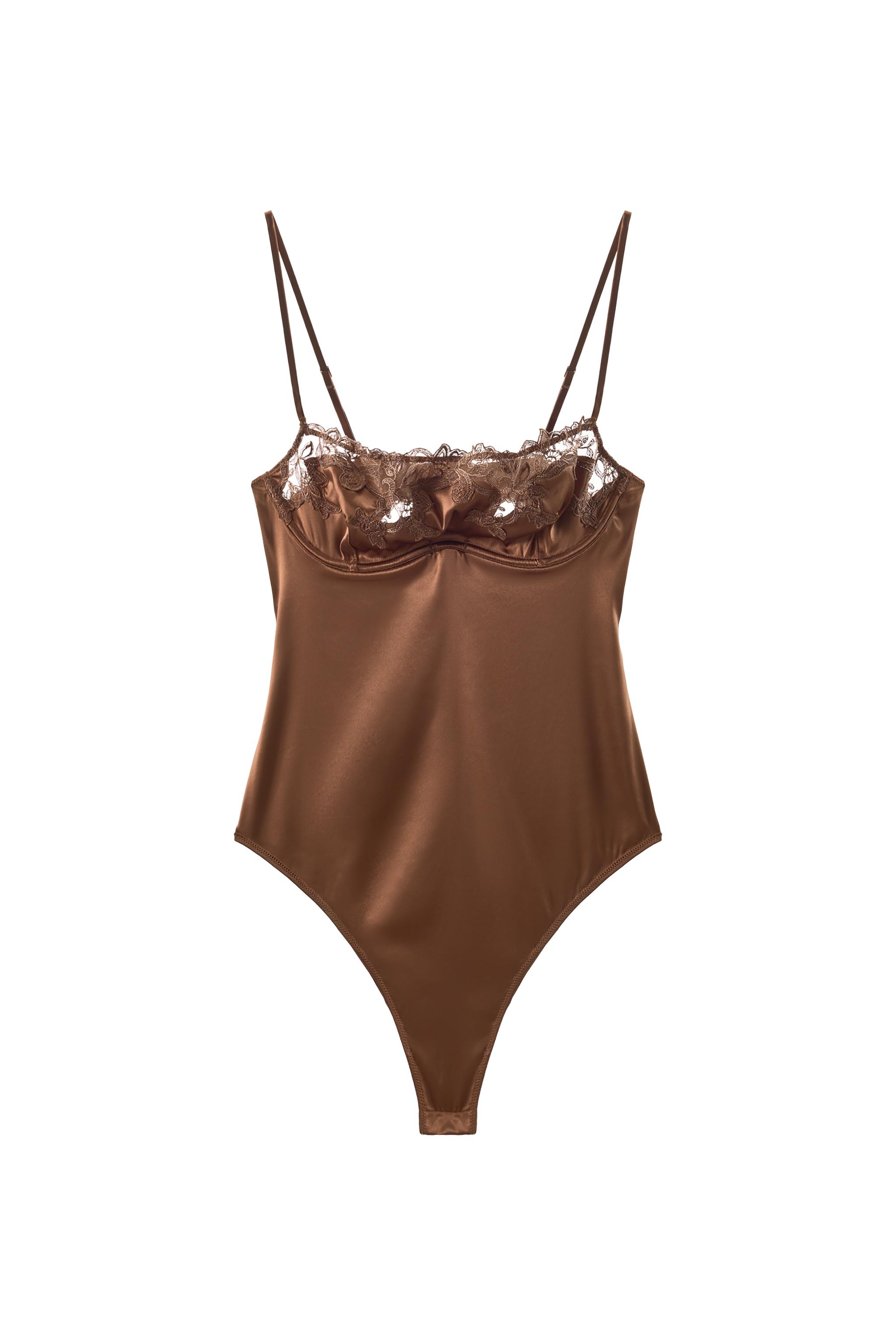 BODY SATINADO AROS ENCAJE