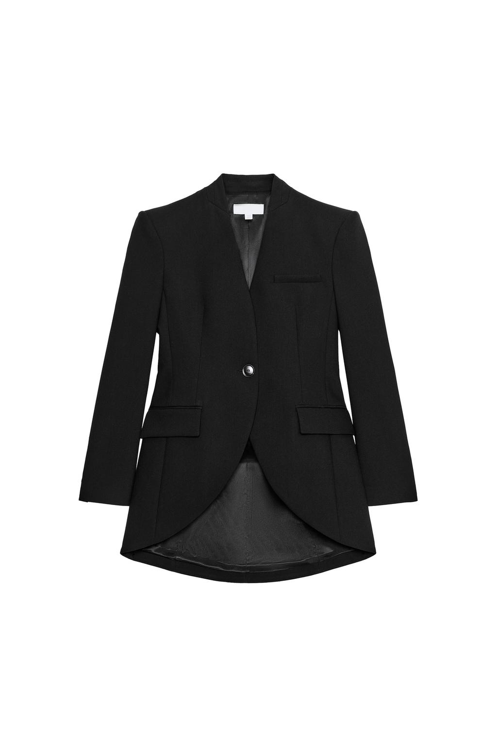 ASYMMETRIC PADDED SHOULDER BLAZER - image 3