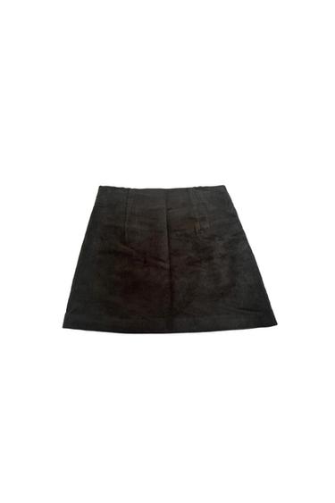 CORDUROY KHAKI GREEN MINI SKIRT