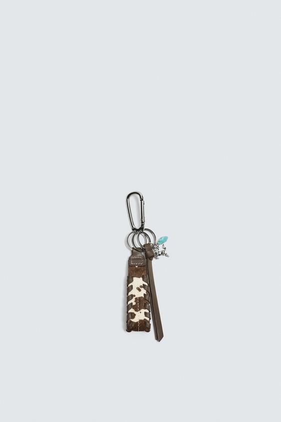 LEATHER KEYCHAIN from Zara - $35.90