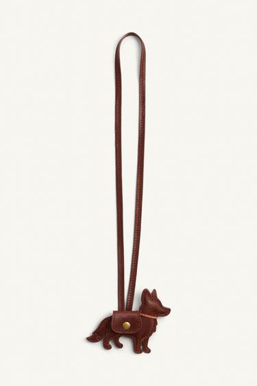 LIMITED EDITION LEATHER ANIMAL CHARM - Brown by Zara