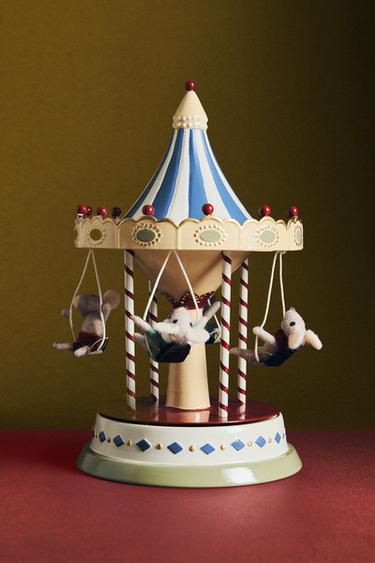 MUSICAL CAROUSEL CHRISTMAS DECORATION - Multicoloured by Zara - Image 4