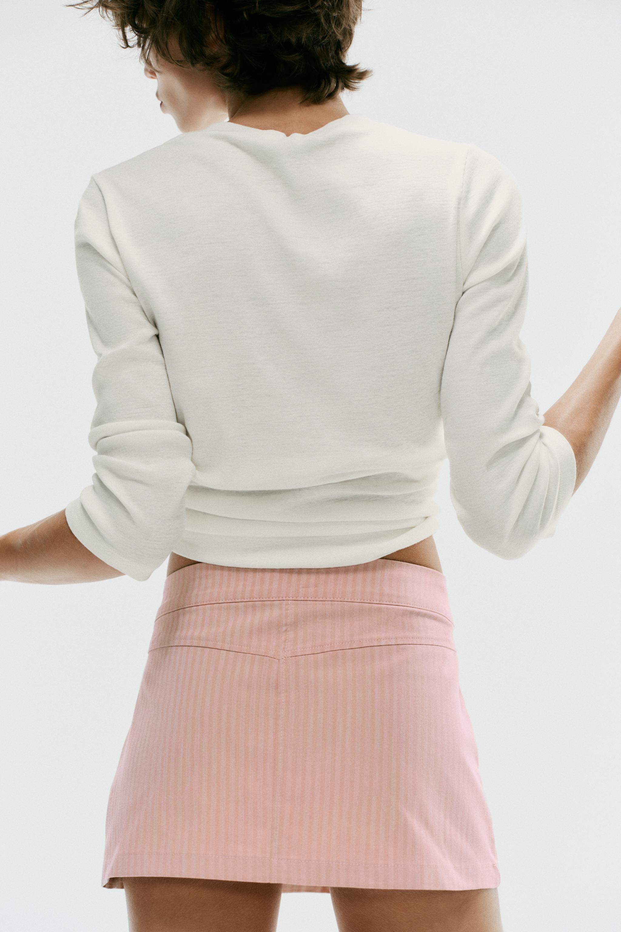 STRIPED POCKET MINI SKIRT