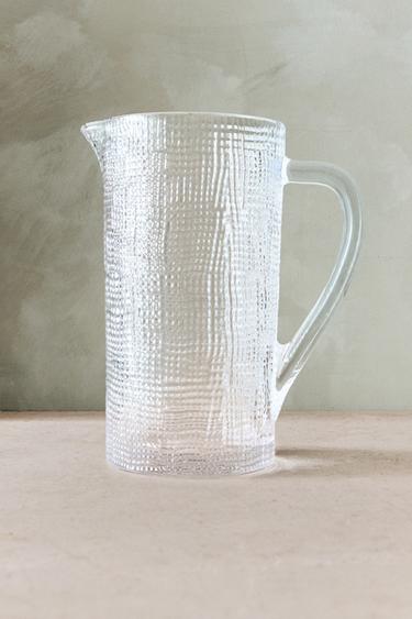 RAISED DESIGN GLASS JUG -  by Zara - Image 5