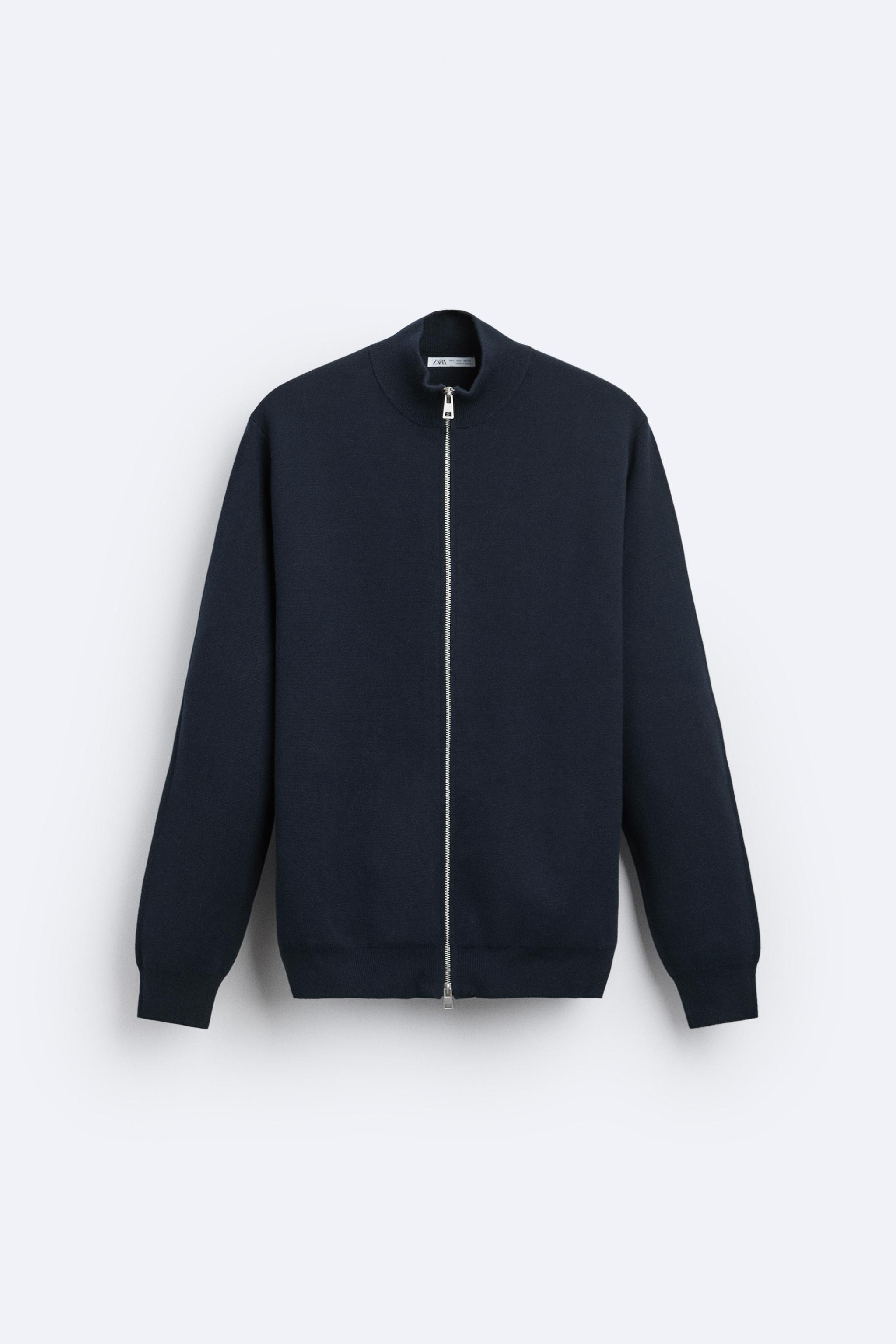 Zara hotsell navy cardigan