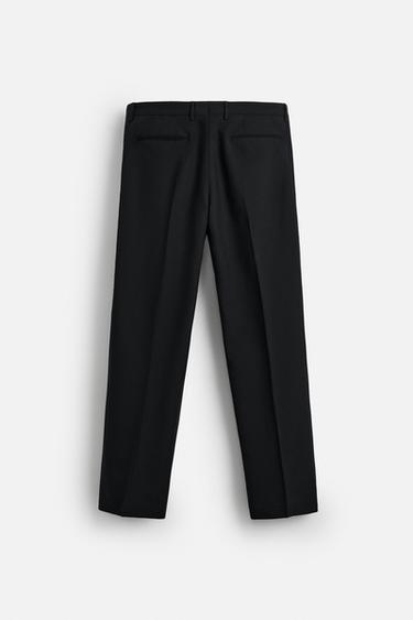 100% WOOL SUIT TROUSERS - Black by Zara - Image 6