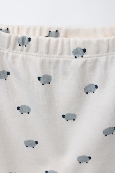 LOT BODY ET LEGGING MOUTONS - Écru de Zara - Image 5