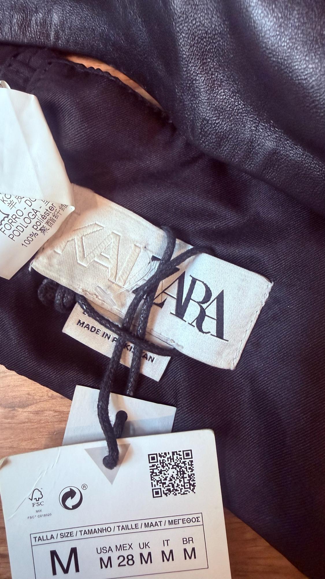 LEATHER CROP TOP KAIA x ZARA - Image 3
