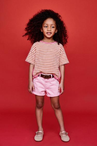 BERMUDA SARGA MON FIT - Қызғылт Zara компаниясынан