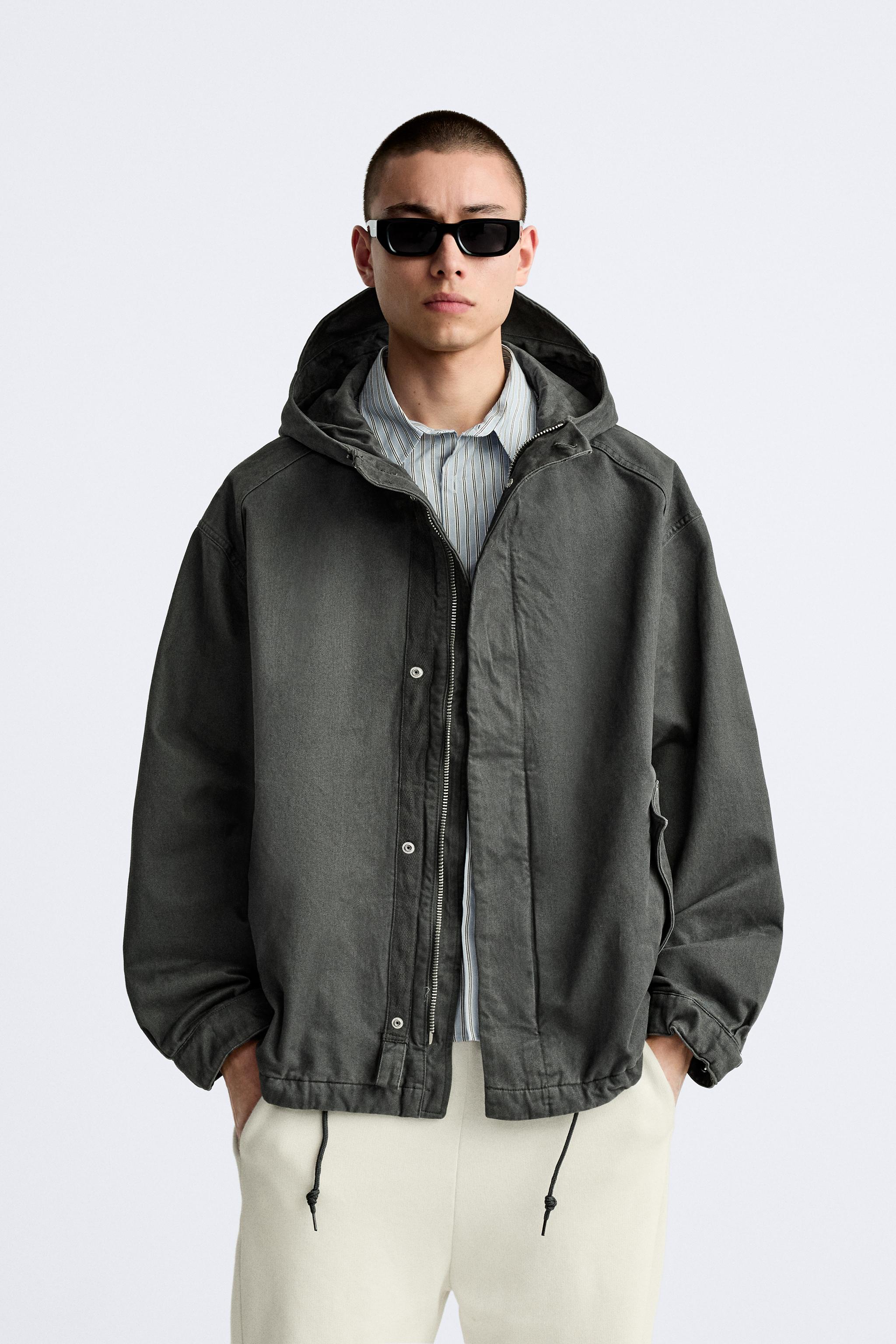 WASHED EFFECT COTTON JACKET