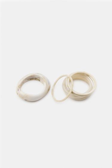 PACK OF RIGID BRACELETS - Ecru by Zara - Image 3