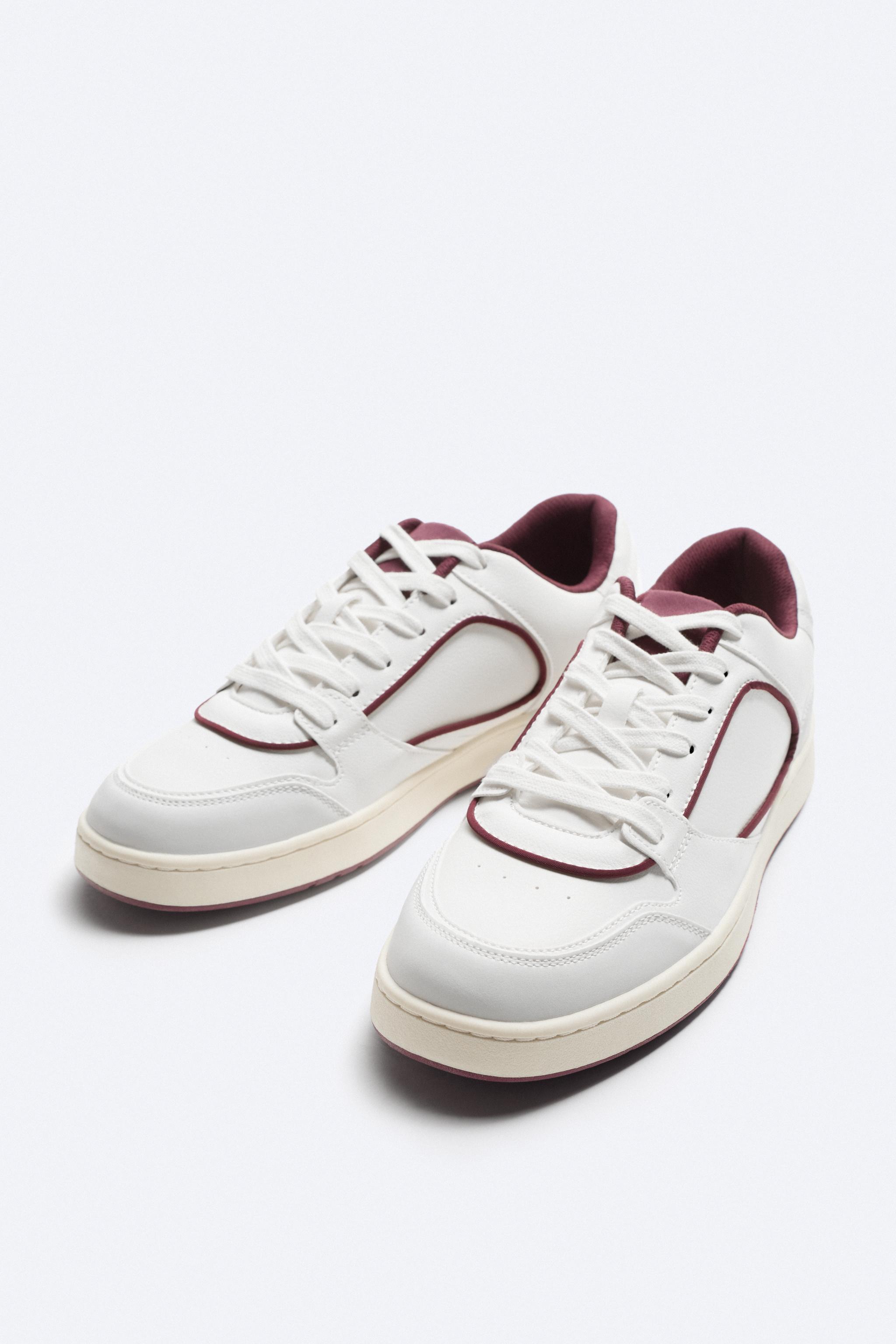 MULTIPIECE RETRO SNEAKERS - Burgundy Red | ZARA Canada