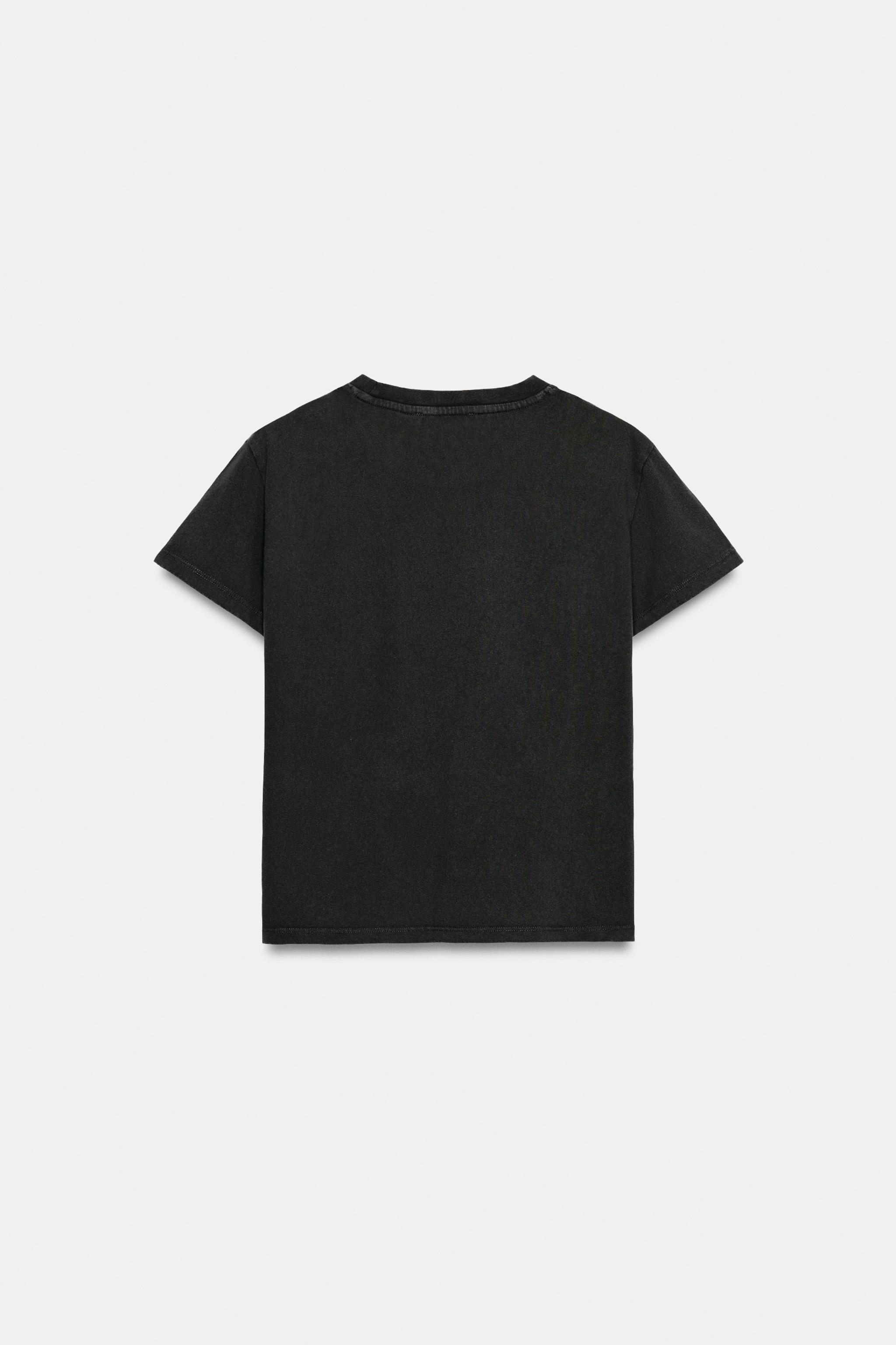 WASHED EFFECT POCKET T-SHIRT
