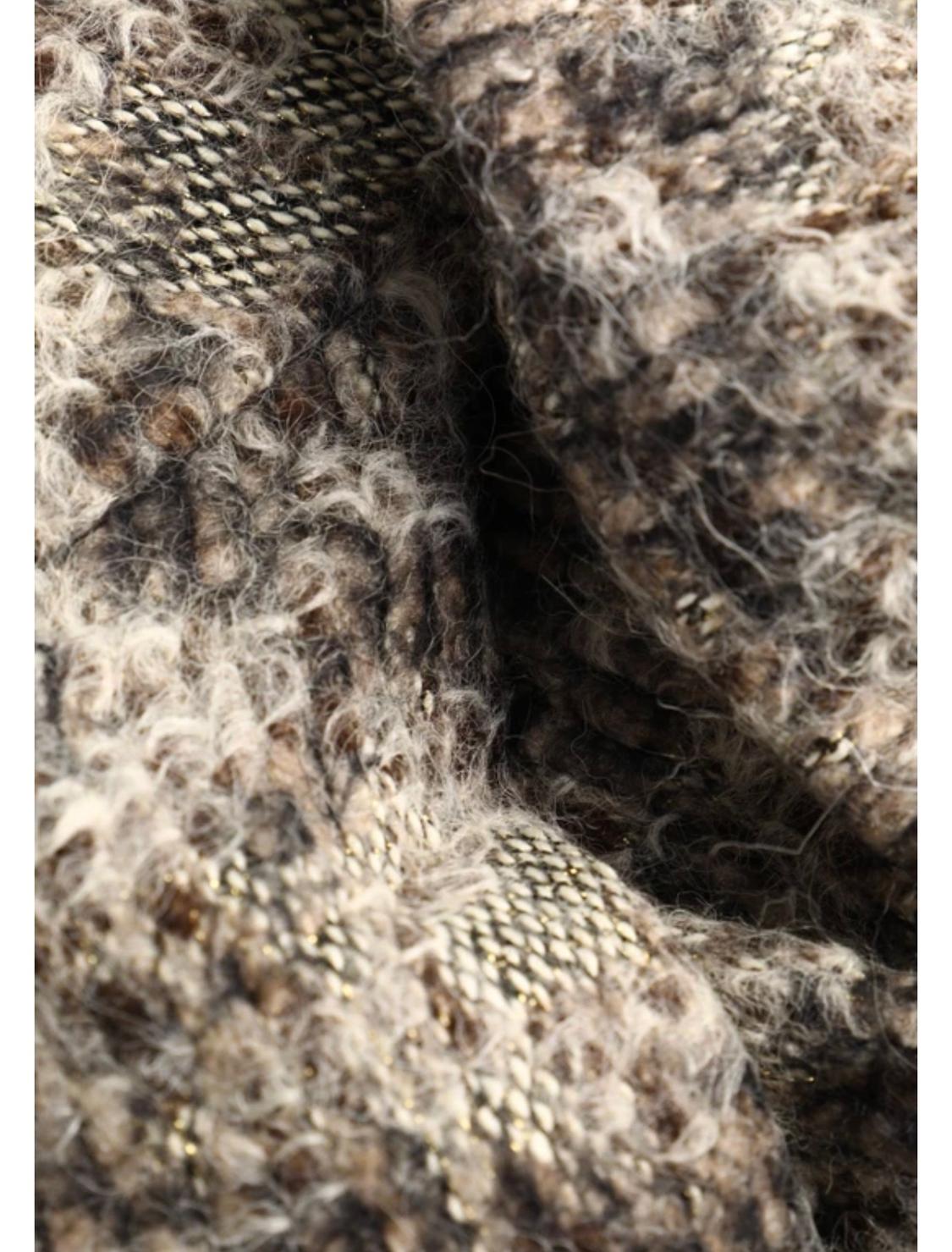 SHORT TEXTURED WEAVE BLAZER - Image 6
