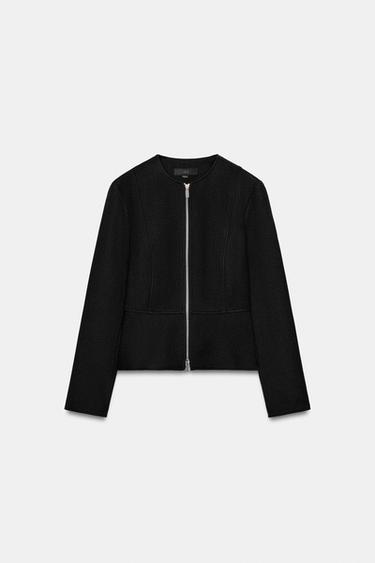 BLOUSON PEPLUM DOUX - Noir de Zara - Image 6