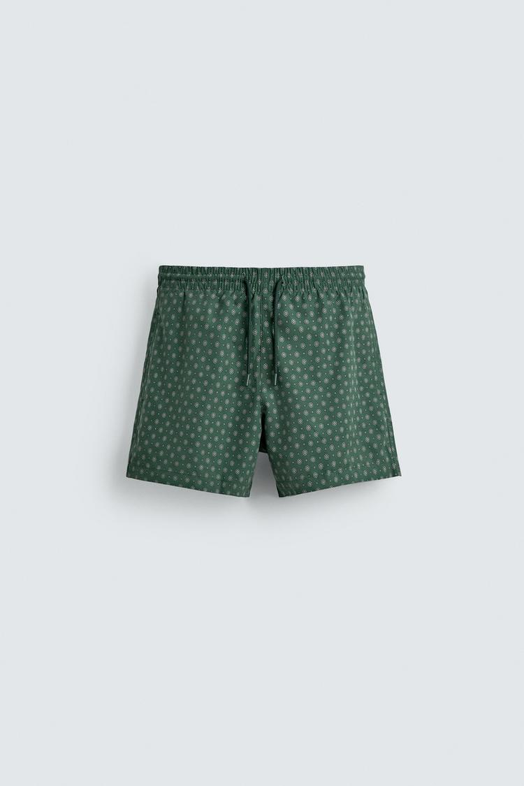 ZARA GEOMETRIC PRINT SWIMWEAR
