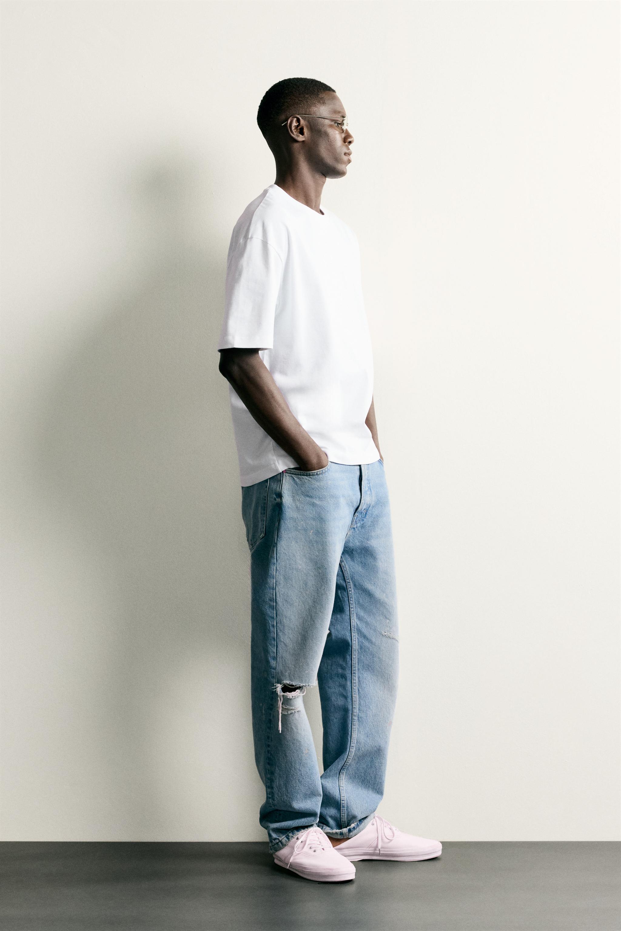 Zara BASIC HEAVYWEIGHT T-SHIRT /03 görsel 4