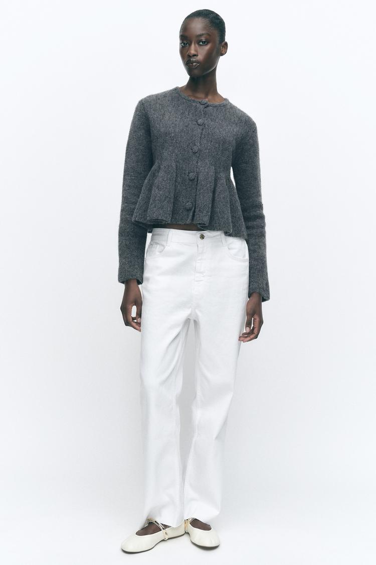 Chaqueta Vestido Peplum Zara Chaqueta Gris Zara CHAQUETA PUNTO