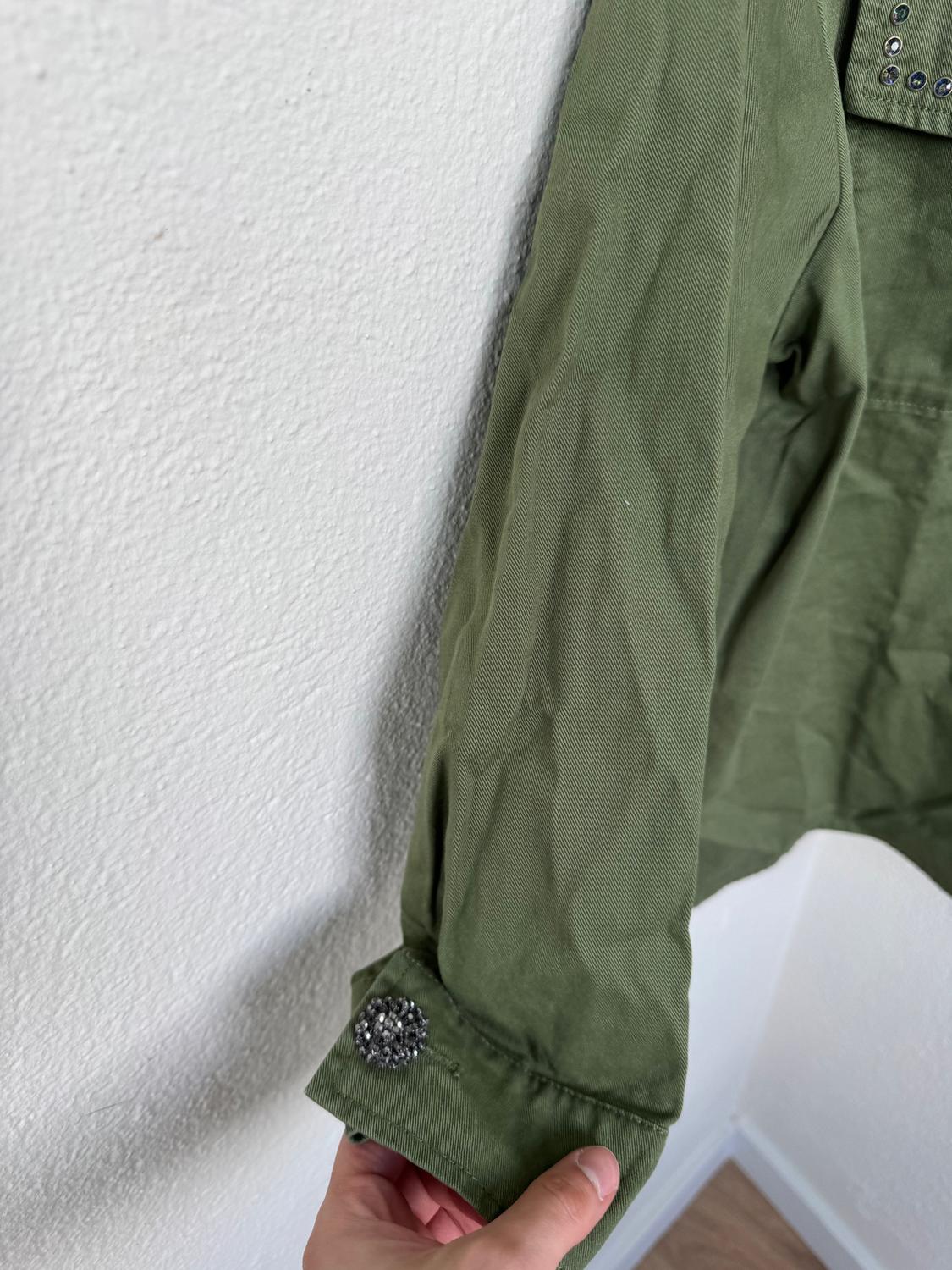 BEADED COTTON OVERSHIRT - Image 5