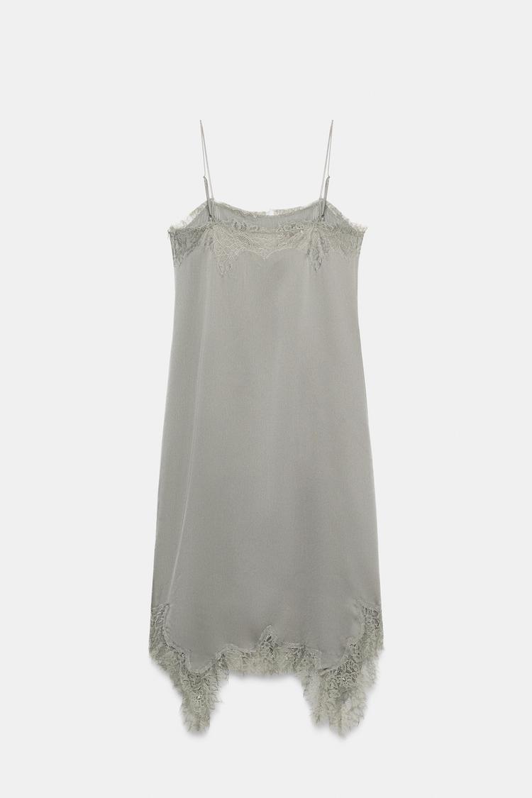 Vestido midi de encaje ZW COLLECTION 8