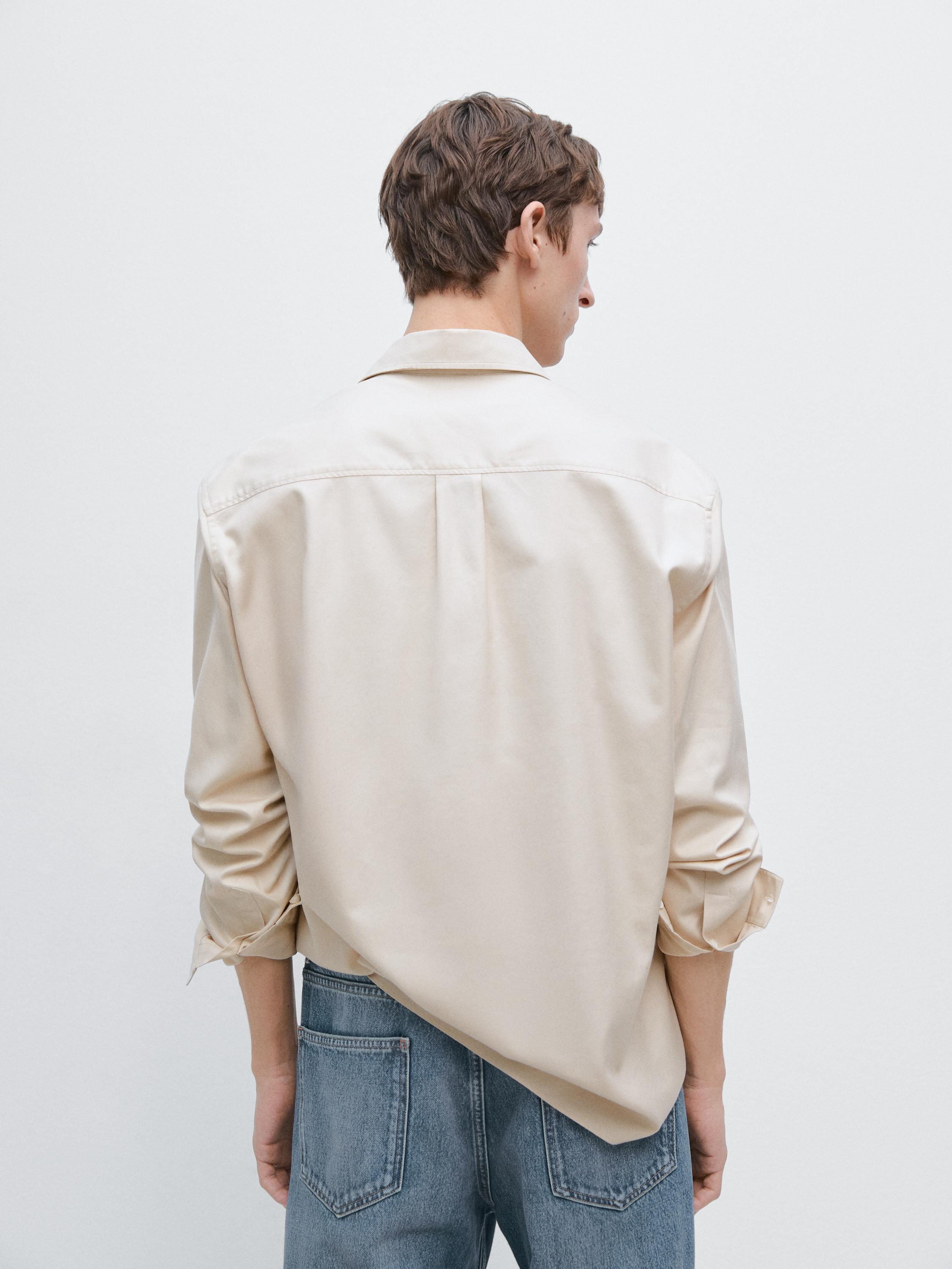 Cotton shirt with pockets