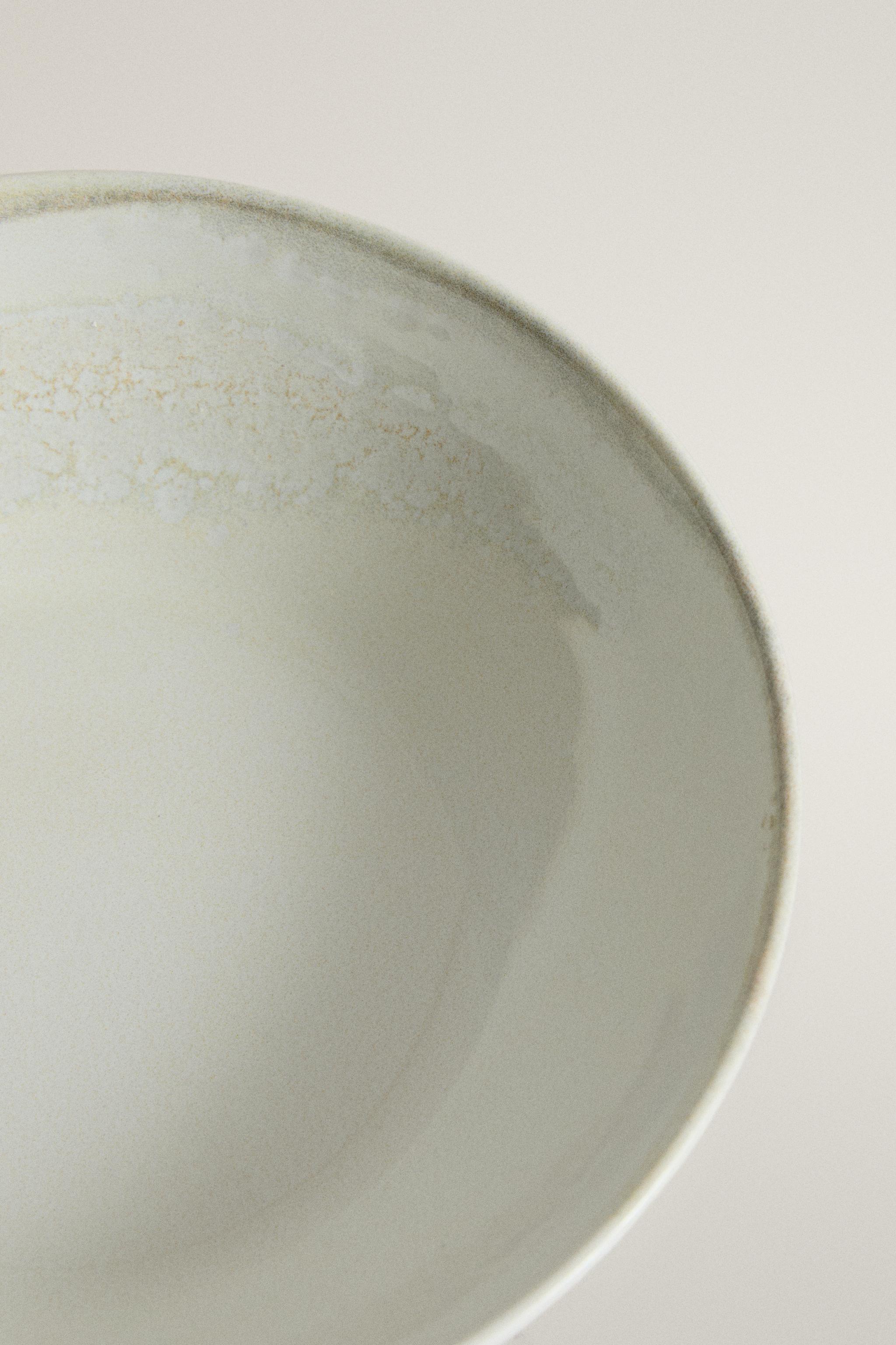 ASSIETTE CREUSE GRÈS