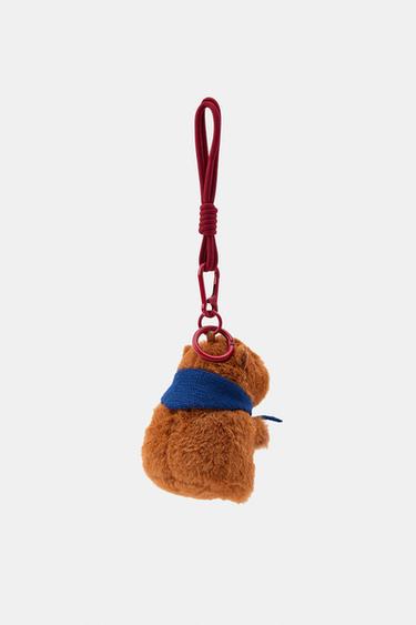 PORTE-CLÉS CHARM CAPYBARA FOULARD - Marron de Zara - Image 2