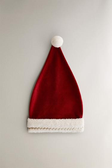 Zaras TOMTEMÖSSA FÖR BARN MED JULTOMTE-DESIGN - Röd - Bild 0
