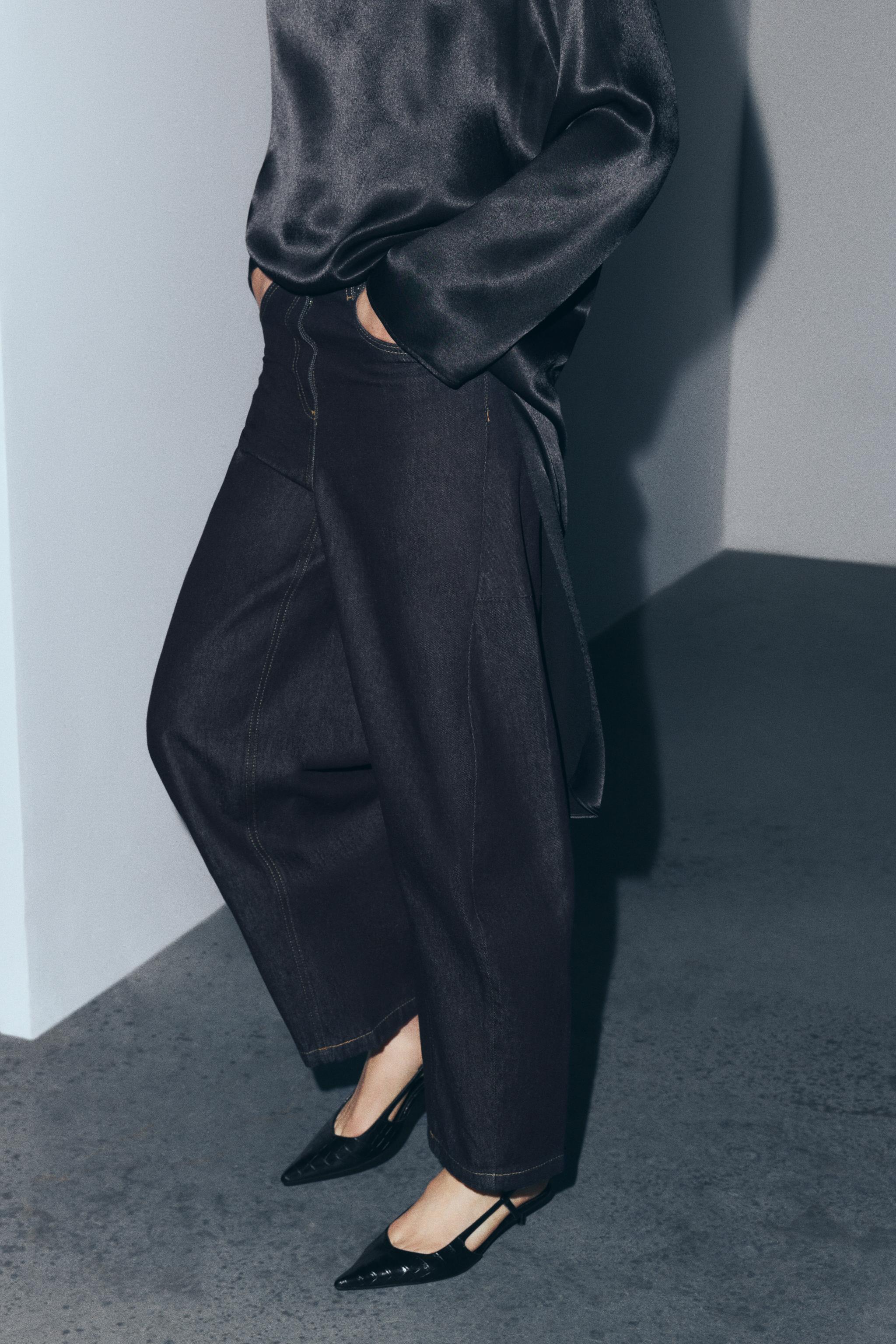 JEAN ZW COLLECTION BALLOON LONGUEUR CHEVILLE TAILLE NORMALE