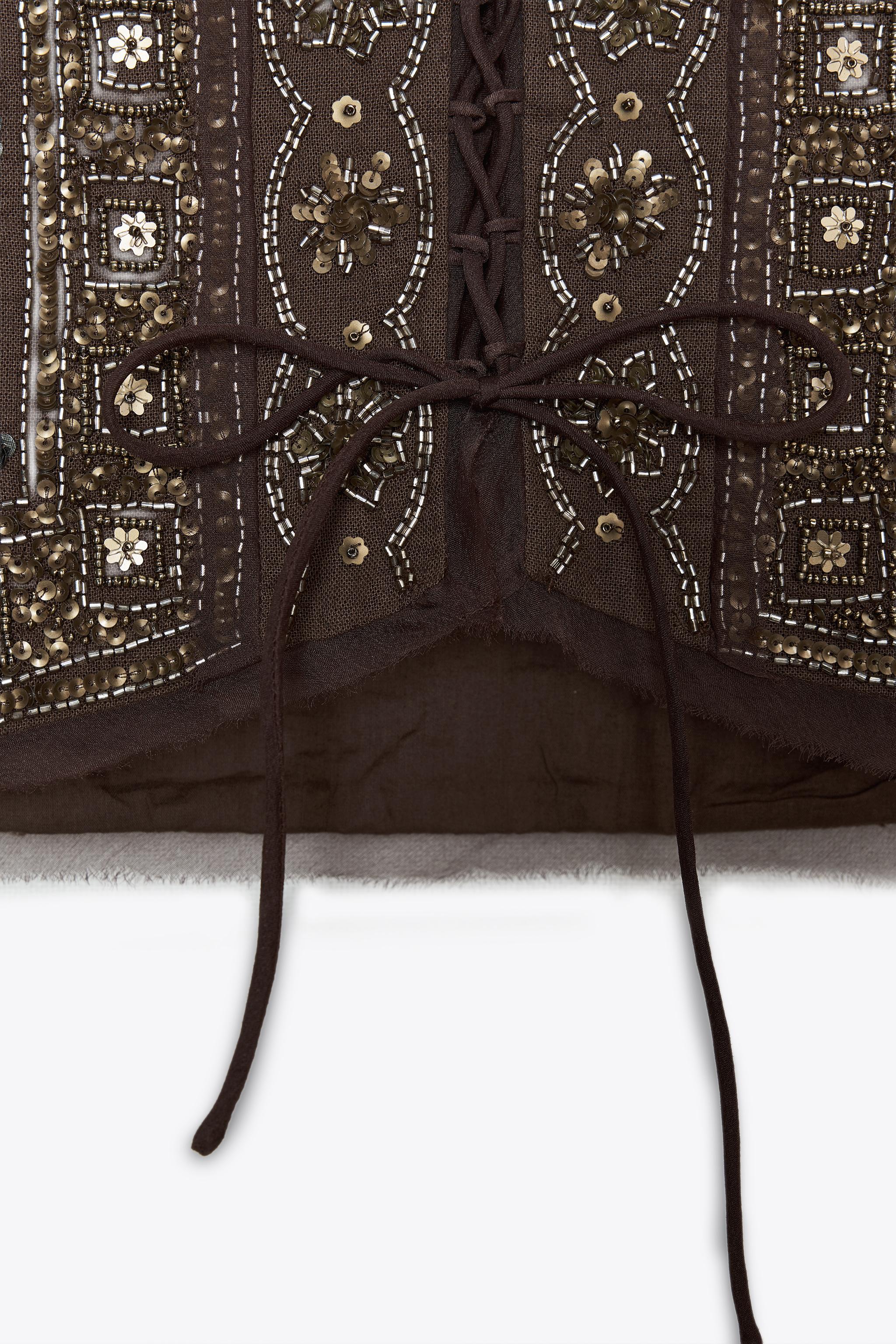 GILET BRODÉ FANTAISIE ZW COLLECTION