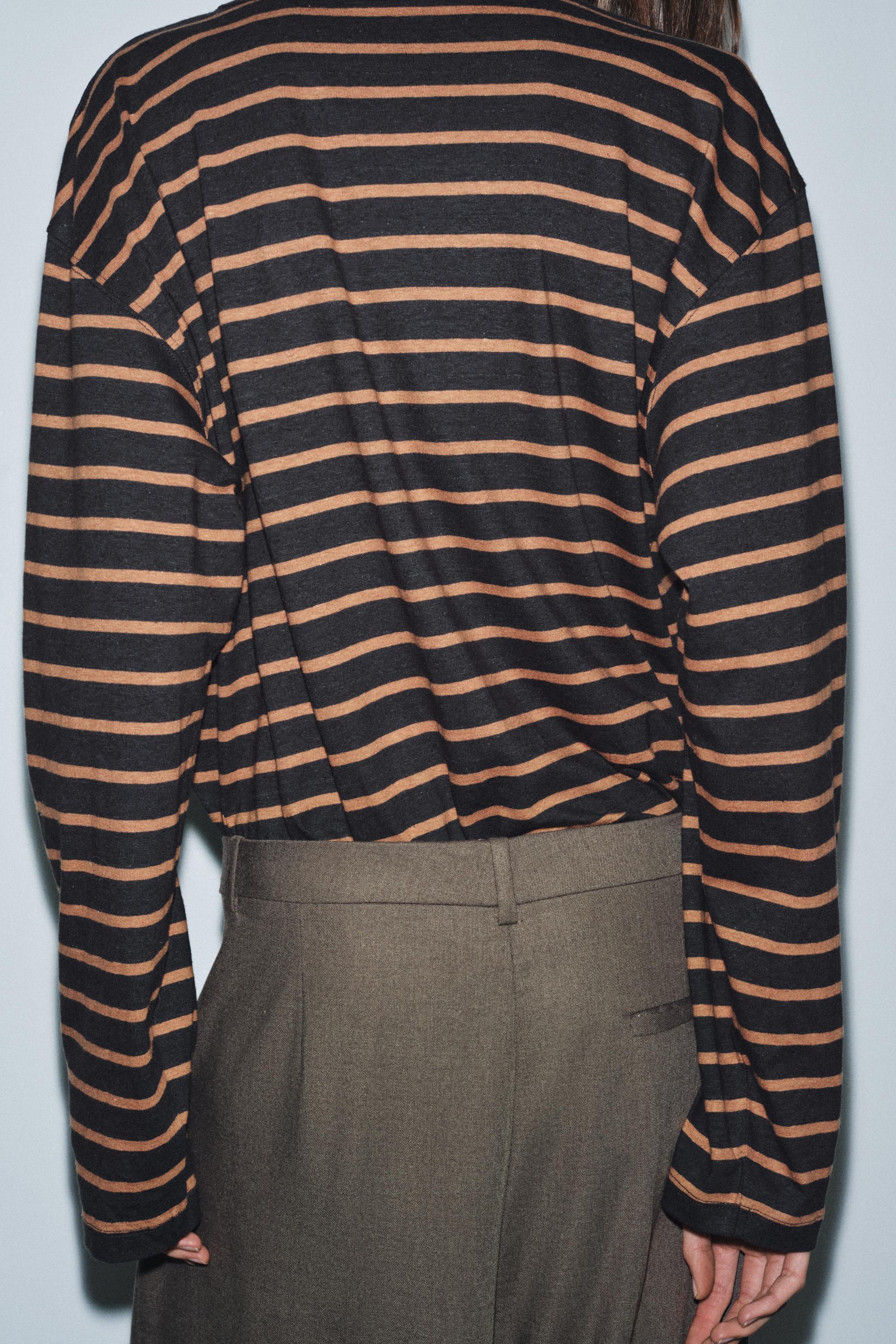 LONG SLEEVE STRIPED T-SHIRT
